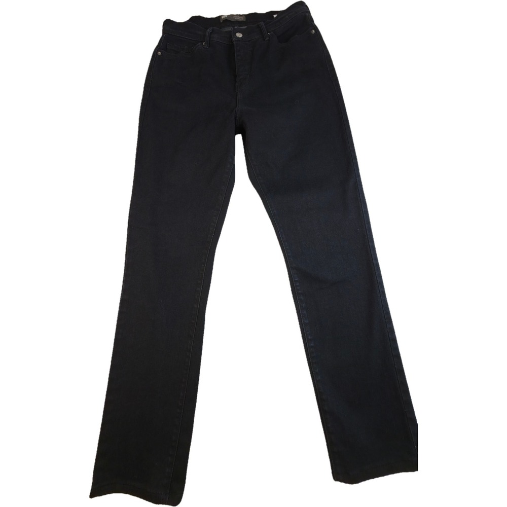 Levi's 512 Skinny Leg Jeans Womens 10M W30 L32 Black Perfectly Slimming Denim